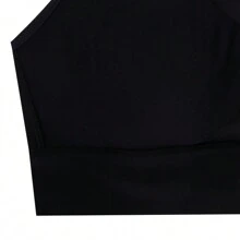 Under Armour Black Sports Bra For Women, Cycling, Fitness, Yoga Training Vest, Style No. 1373858-001