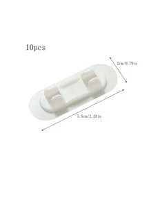 5/10/15/20 piezas Fijador de cables, Clips para cables sin taladrado, Tomas de almacenamiento, Clips autoadhesivos para cables de red, Organizador sin clavos