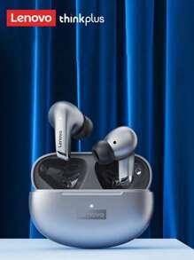 Lenovo Lenovo Original LP5 Bluetooth Earphones, Half In-Ear, Sports/Running, Stereo Sound, High-Quality Audio, Super Long Battery Life, Low Latency, Passive Noise Cancellation, Wireless Earphones Compatible With Smartphones, Laptops, Android,