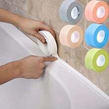 1 rollo de tira de sellado impermeable de PVC, tira de sellado removible multiusos, tira autoadhesiva para grietas de fregadero y estufa, cinta selladora para esquinas de cocina, baño y bañera, decoración del hogar y baño, decoración de otoño, de vuelta a la escuela