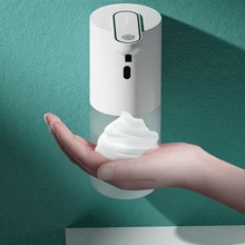 Máy tạo bọt xà phòng tự động Máy tạo bọt xà phòng không cần chạm, gắn tường, Máy tạo bọt xà phòng cầm tay tự động có thể sạc lại, Dùng cho phòng tắm và nhà bếp - trắng - Xem 1