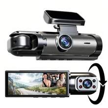 Nuokaiqi Dual Lens 1080P HD Car DVR Wide Angle Night Vision Driving Recorder Front And Inside Simultaneous Recording Hidden Design - Black - View 9