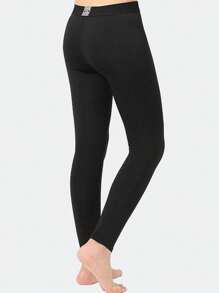 Tween Boys Thermal Compression Shirt Long Sleeve Thermal Lined Base Layer Thermal Turtleneck Set Athletic Skiing Undershirt Set - Black - View 4