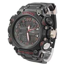 Men's Digital And Analog Watch With Dual LED Light From Remosú - Vòng tay màu đen phối đỏ - Xem 1