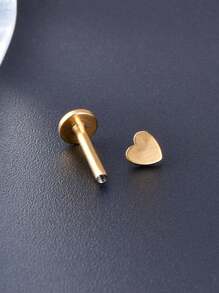 16g 10 Stücke Knorpel Ohrringe ohne Gewinde zum Einsetzen für Helix, Conch, Tragus Piercing, Flachkopf Ohrringe ohne Gewinde, Plastiklabret Schmuck für Lippenpiercing, 6mm 8mm 10mm Medusa Piercing Schmuck