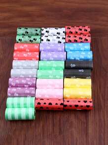 Bolsas para desechos de mascotas a prueba de fugas - 1/6/8/10/20/30/40/50 rollos | Gruesas, con control de olores para una limpieza higiénica de alimentos y mascotas - Multicolor - Ver 7