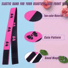3pcs Dissolvable Elastic Lace Front Headband - Wrap Around Hairline For Lace Front Wig Installation - Multicolor - View 2