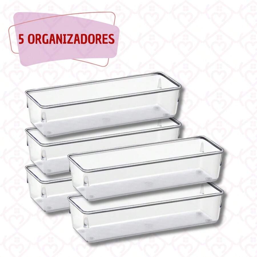 5 Multipurpose Modular Organizer Jewelry Necklace Makeup Holder - 無色 - 查看 1