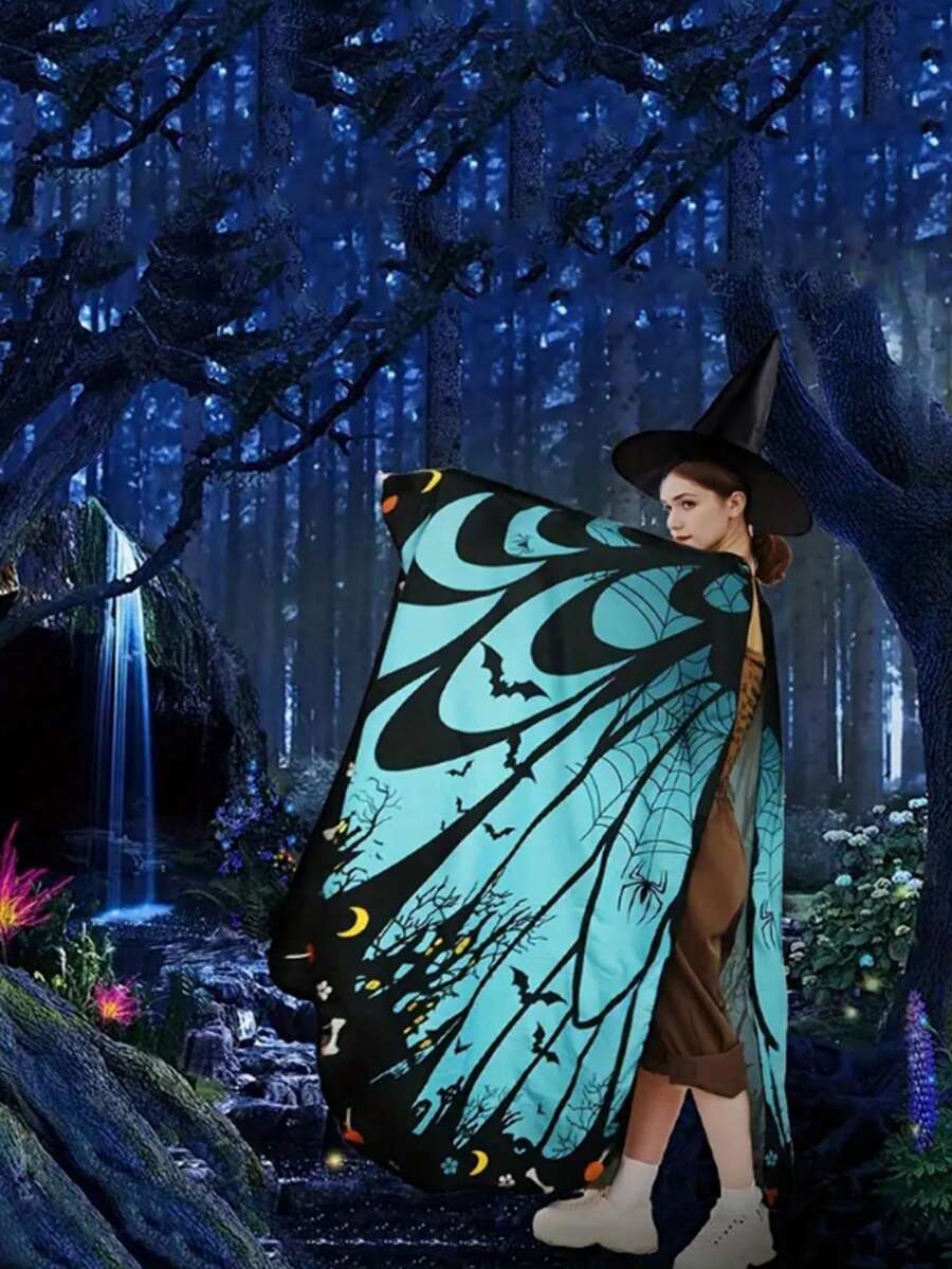 2pcs Adult Soft Fabric Polyester Butterfly Angel Fairy Show Prop Wings - Multicolor - View 1