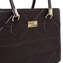 ELEGANT CASUAL WOMEN'S BAG NEW LORENA VITORIA ORIGINAL CROSSBODY AND HAND STRAP - 咖啡棕 - 查看 3
