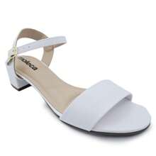 Moleca Block Heel Sandal - trắng - Xem 5