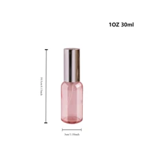 12/4/1pc Pink Color Spray Bottle, 1/2/4oz Fine Mist Glass Spray Bottle, Small Refillable Container For Watering Flowers, Cleaning, Perfume (Labels, 1pc Without Funnel & Dropper) - Baby Pink - View 6