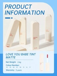 4U2 液体唇膏 LOVE YOU BABE TINT MATTE#02 - #02 - 查看 7