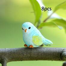 8pcs Phim hoạt hình dễ thương Chim Khu vườn cổ tích Ngon Phụ kiện Thu nhỏ Hình động vật Nhựa Thủ công mỹ nghệ Trang trí Đồ trang trí - Nhiều màu - Xem 15