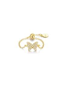 1pc S925 Sterling Silver Chain Ring For Women Fine Jewelry Wedding Ring Bridesmaid Gifts - Gold - View 20