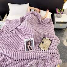 1 件蓬松毛毯，扎染柔软蓬松羊毛毯，温暖舒适，适合床、沙发、客厅、4 季 - 紫羅蘭色 - 查看 8