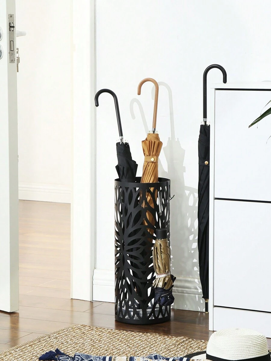 SONGMICS Umbrella Stand Rack, Free Standing Umbrella Holder, For Canes Walking Sticks - Black - View 1