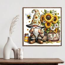 1set Santa Claus & Sunflower Diamond Painting, Frameless - Multicolor - View 3