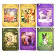 Unlock The Magic Of The Faires With Doreen's Magical Fairy English Oracle Card! Christmas Tarot Games Gifts,Tarot Cards,Witchcraft,Tarot,Paranormal,Lenormand Oracle,Wiccan Supplies - Multicolor - View 5