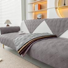 1pc Solid Color Waterproof Slipcover, Anti-Slip Pet Sofa Protector, Furniture Cover For Bedroom, Office, Living Room, Home Decor (Sold Individually, Armrests And Backrests Need To Be Purchased Separately)