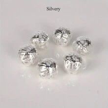 20-200Pcs/Lot 4 -16mm 0.15-0.62 Inch Round Spacer Beads Bracelet Necklace Earrings Filigree Metal Charms Hollow Ball Beads For Jewelry Making - Spacer Beads - View 5