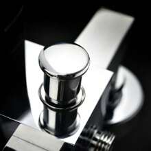 Futchoy 2 agujeros Grifo de bañera con cascada Grifo de bañera Grifo con ducha de mano - Plateado - Ver 9