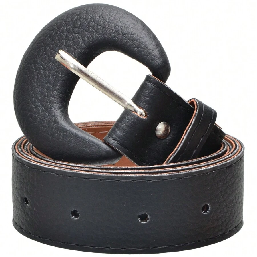 Women's Plus Size Oval Half Moon Belt Various Colors Casual Elegant - màu đen - Xem 1