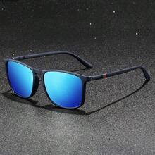 时尚复古格纹图案方形男女通用偏光时尚眼镜奢侈品牌设计师时尚眼镜时尚热带海滩度假夏季粉彩矩形眼镜闪亮材质优雅美学度假服装男士太阳镜经典驾驶钓鱼旅行购物户外运动旅游露营登山休闲护目镜复古旅行司机时尚眼镜男女眼镜海滩配饰眼镜太阳镜 - F426-2 - 查看 5