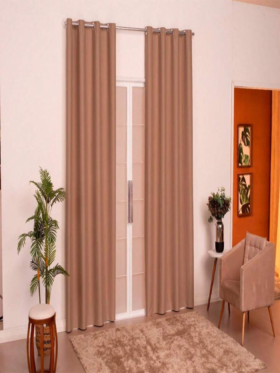 Antonella Micropercal Curtain 180 Threads - Màu be - Xem 1