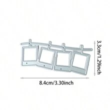 WUPARRSS 1 Piece Of New Cabinet Combination Decoration Creative Handmade DIY Metal Cutting Mold, High-Quality Carbon Steel Embossed Cutting Die Cardboard Production, Suitable For Scrapbooks, Album Frames, Cards, Envelopes, Invitations, Candle Light Boxes, Embossed Paper, Handmade Creative Production, Birthday Party Celebrations And Other Holiday Gifts Love Friendship Blessing Decoration Excellent Creative Design Cutting Mold - Silver - View 14