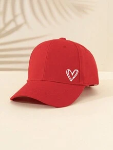 1 件彩色心形印花棒球帽，适合日常佩戴、户外运动、防紫外线，是送给家人、朋友、游戏祝福的绝佳礼物，尺寸可调节，男女通用万圣节 - 愛心 - 查看 9