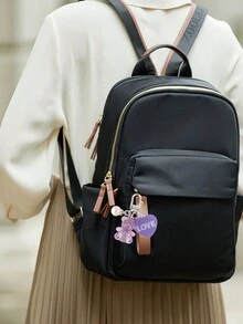 1 件男女通用新款女士亚克力钥匙扣，带可爱泰迪熊形吊坠，用于包包装饰，卡通冰熊钥匙扣吊坠，情侣车用亚克力熊娃娃钥匙扣配件包包吊饰钥匙扣礼物汽车配饰女士钥匙扣吊饰可爱物品 - 彩色 - 查看 5