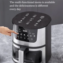 SOKANY Horno freidora de aire de gran capacidad - Fácil horneado y freído - Tipo de Enchufe A Japonés (100V) - Ver 9