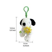 Miniso Muñeco de peluche del personaje Snoopy de 5 pulgadas - Colgante decorativo para bolso de mano, bolso de hombro, billetera, mochila, mochila escolar, llavero - Amarillo - Ver 7