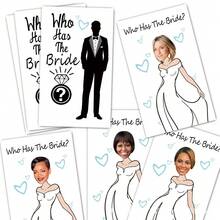 Bridal Shower Game Cards - Scratch Off Card For Wedding Party - "Who's The Bride" - White - View 4