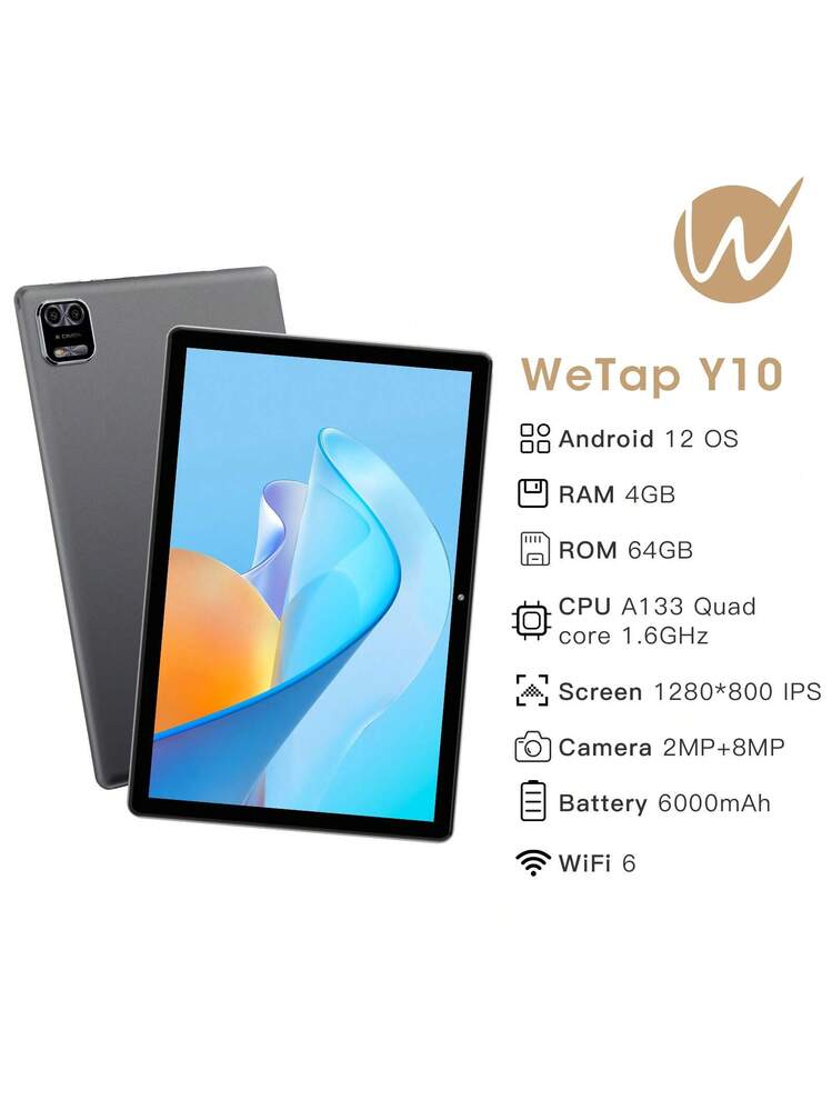 Wetap Android 12 タブレット 3gb+64gb Rom 10.1 インチ ディスプレイ