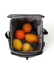 Insulated Camping Backpack, Waterproof Lined Thermal Backpack With Adjustable Shoulder Strap For Fishing - 灰色 - 查看 4