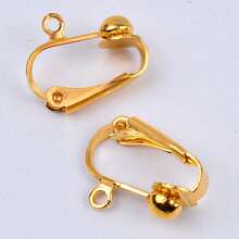 4/10 chiếc kẹp tai chuyển đổi không gây dị ứng kẹp tai ở mặt sau các bộ phận thành phần phụ kiện cho khuyên tai tự làm và xỏ lỗ tai - Kẹp tai hình bầu dục - Xem 5