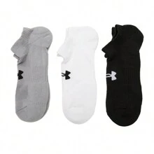 Under Armour 男女通用舒适透气休闲袜 - 白色/黑色 - 查看 1