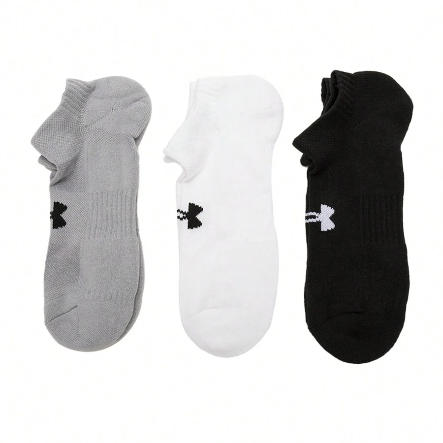 Under Armour 男女通用舒适透气休闲袜 - 白色/黑色 - 查看 1