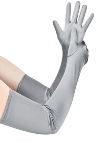 D EXCEED 1 PC / 3 PCS 50s Long Opera Party Gloves For Women 20s Satin Gloves Costumes Elbow Length Bridal Evening Dress Wedding Party, 22 Inches Gifts For Mom And Teachers Halloween - Long Satin Gloves - View 30
