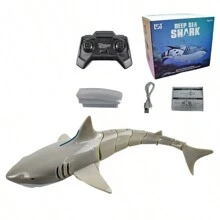 Tubarão Controle Remoto Shark Robô Brinquedo De Piscina - Multicolorido - Visão 8