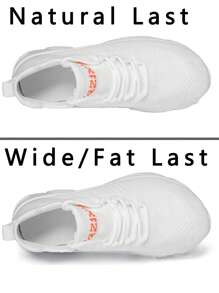 超宽运动鞋，弹性鞋面，四季皆宜的宽脚舒适休闲鞋，前系带轻质减震鞋底跑步运动鞋