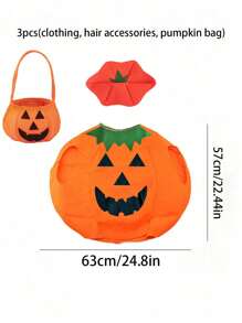 圣诞服装南瓜服装南瓜帽套装展示节日道具，圣诞服装，节日装扮道具舞会万圣节 - 彩色 - 查看 8