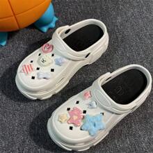 10件精美鞋饰，配备多种可爱挂饰，可拆卸立体小熊、蓝色星星、卡通骨头、心形等可爱装饰，适合送礼、鞋饰、派对DIY - JY801-10 - 查看 6