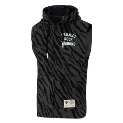 Under Armour 男士无袖背心 Pjt Rck Rival Pt SL FZ TG 宽松舒适运动休闲夹克