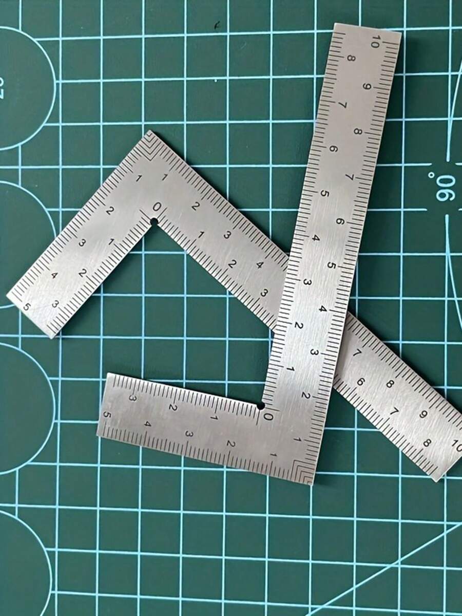 1 pieza Regla curva con forma de coma, regla multiusos para patronaje, herramienta de diseño y corte de prendas - Plateado - Ver 1