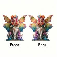 1pc Trang trí bàn làm việc bằng Acrylic hình nàng tiên bướm quyến rũ, tác phẩm nghệ thuật trang trí nhà cửa, văn phòng, phòng bé gái sáng tạo 2D Quà tặng tuyệt vời nhất - Nhiều màu - Xem 5