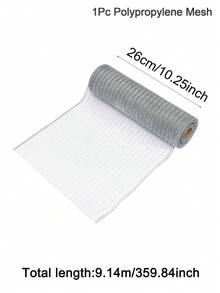 10 Yards Christmas Metallic Mesh Ribbon Roll, Sparkly Glitter Mesh Roll Garland, Perfect For Christmas Tree Weaths Accents Wedding Decorations DIY Crafts Wrapping Supplies, Christmas Decoration For Home 2024 Gift New Year 2025 - Multicolor - View 30