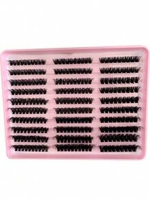 Bộ 290 sợi mi giả xoăn C/D, mềm mại và bồng bềnh 60D-80D-100D, mi đơn 0.07mm, các cụm mi giả nhiều độ dài 9mm/11mm/13mm/15mm/17mm, bộ nối mi 3D dày kiểu Nga, mi đơn dày, mi giả mềm mại tự nhiên, hiệu ứng trang điểm mắt khói bồng bềnh, phù hợp cho trang điểm hàng ngày, dự tiệc, sân khấu và du lịch, cần thiết cho trang điểm mắt Lễ Tạ ơn và Halloween, món quà thanh lịch, cụm mi dễ sử dụng cho người mới bắt đầu, cụm mi, mi đơn, mi giả. - D - Xem 11